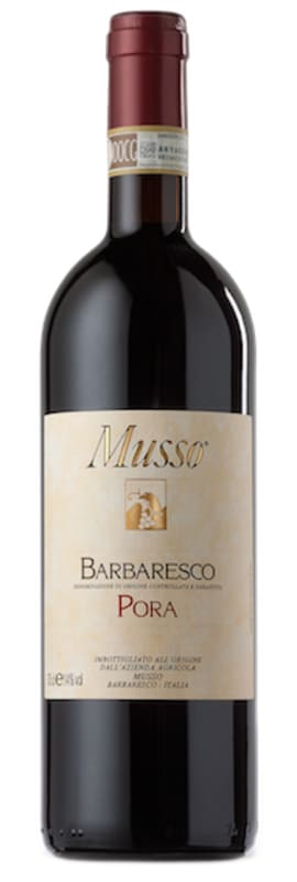 Musso Pora Barbaresco 2020 Front Bottle Shot