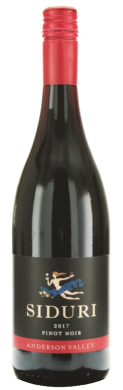 Siduri Anderson Valley Pinot Noir 2017 Front Bottle Shot