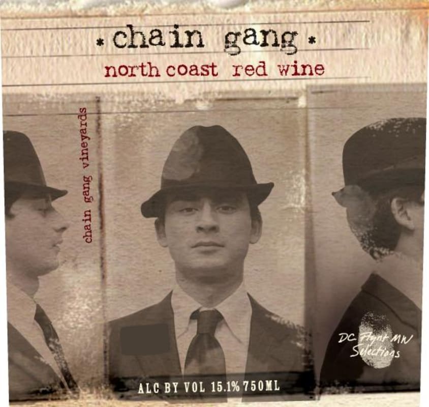 Chain Gang Vineyards North Coast Red 2015 Front Label