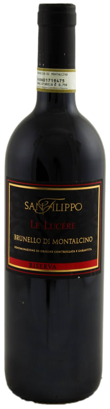 San Filippo Brunello di Montalcino Le Lucere Riserva 2012 Front Bottle Shot