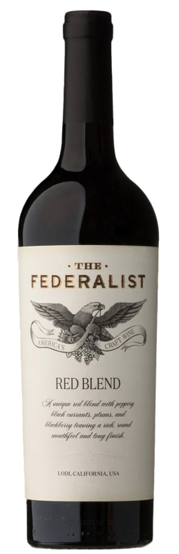 The Federalist Honest Red Blend 2023 Front Bottle Shot