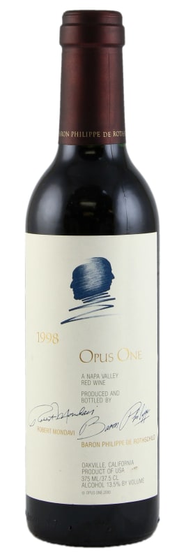 Opus One (375ML half-bottle) 1998 Front Bottle Shot