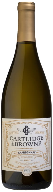 Cartlidge & Browne Chardonnay 2015 Front Bottle Shot