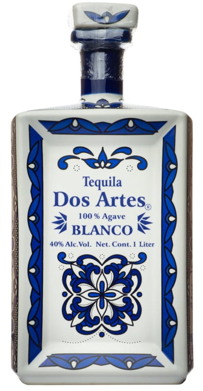 Dos Artes Blanco Tequila (1 Liter) Front Bottle Shot