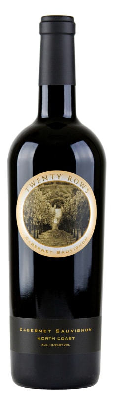 Twenty Rows North Coast Cabernet Sauvignon 2017 Front Bottle Shot