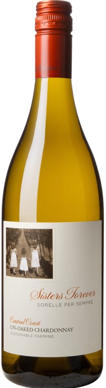 Donati Family Vineyards Sisters Forever Un-Oaked Chardonnay 2020 Front Bottle Shot