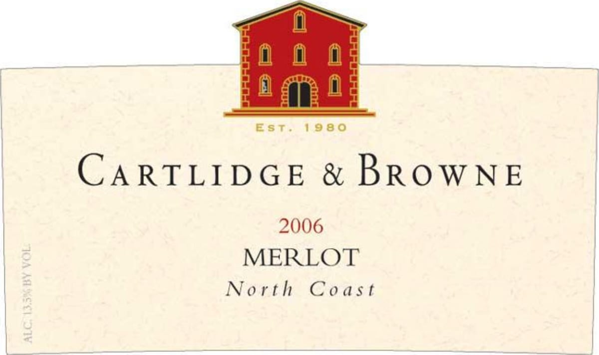Cartlidge & Browne Merlot 2006 Front Label