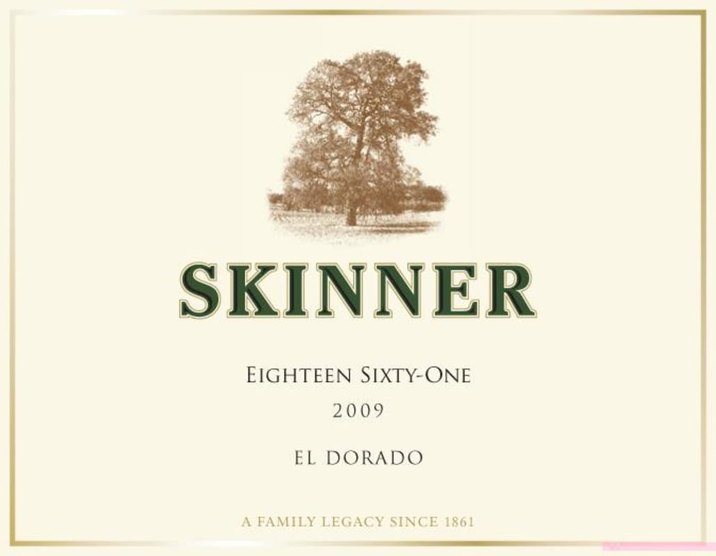 Skinner Eighteen Sixty One Red 2009 Front Label