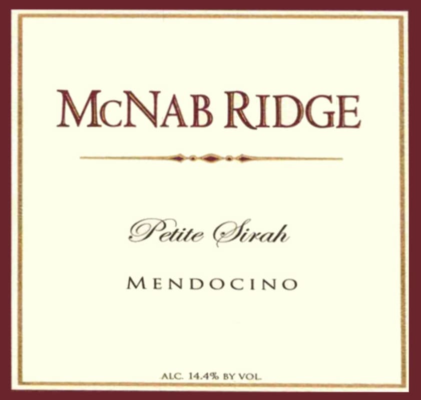 McNab Ridge Winery Petit Sirah 2005 Front Label
