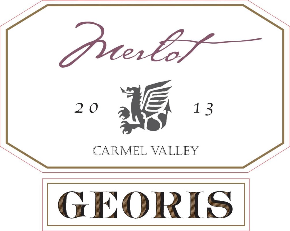 Georis Winery Estate Merlot 2013 Front Label