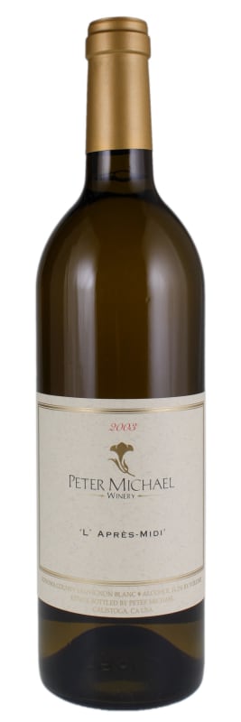 Peter Michael L'Apres-Midi Sauvignon Blanc 2003 Front Bottle Shot