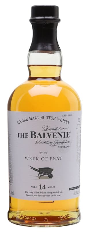 The Balvenie 14 Year Peat Week Single Malt Scotch Whisky Front Bottle Shot