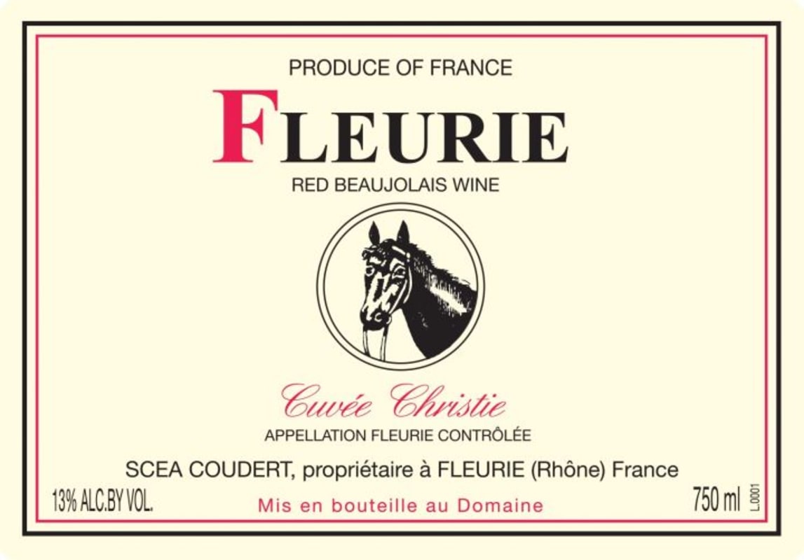 Clos de la Roilette Fleurie Cuvee Christie 2018 Front Label