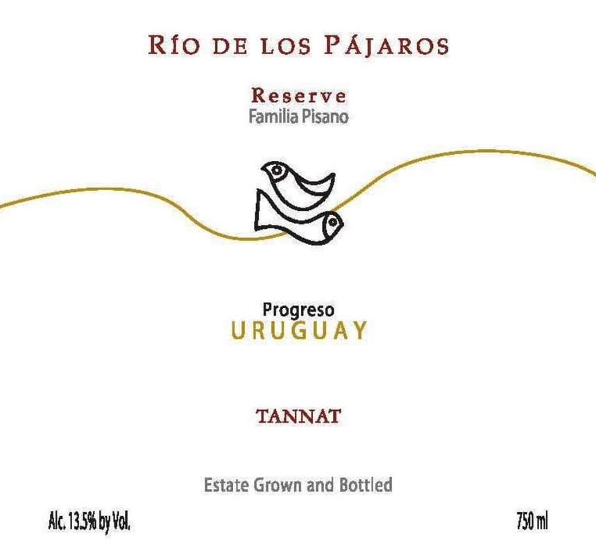 Pisano Rio de los Parjaros Reserve Tannat 2013 Front Label