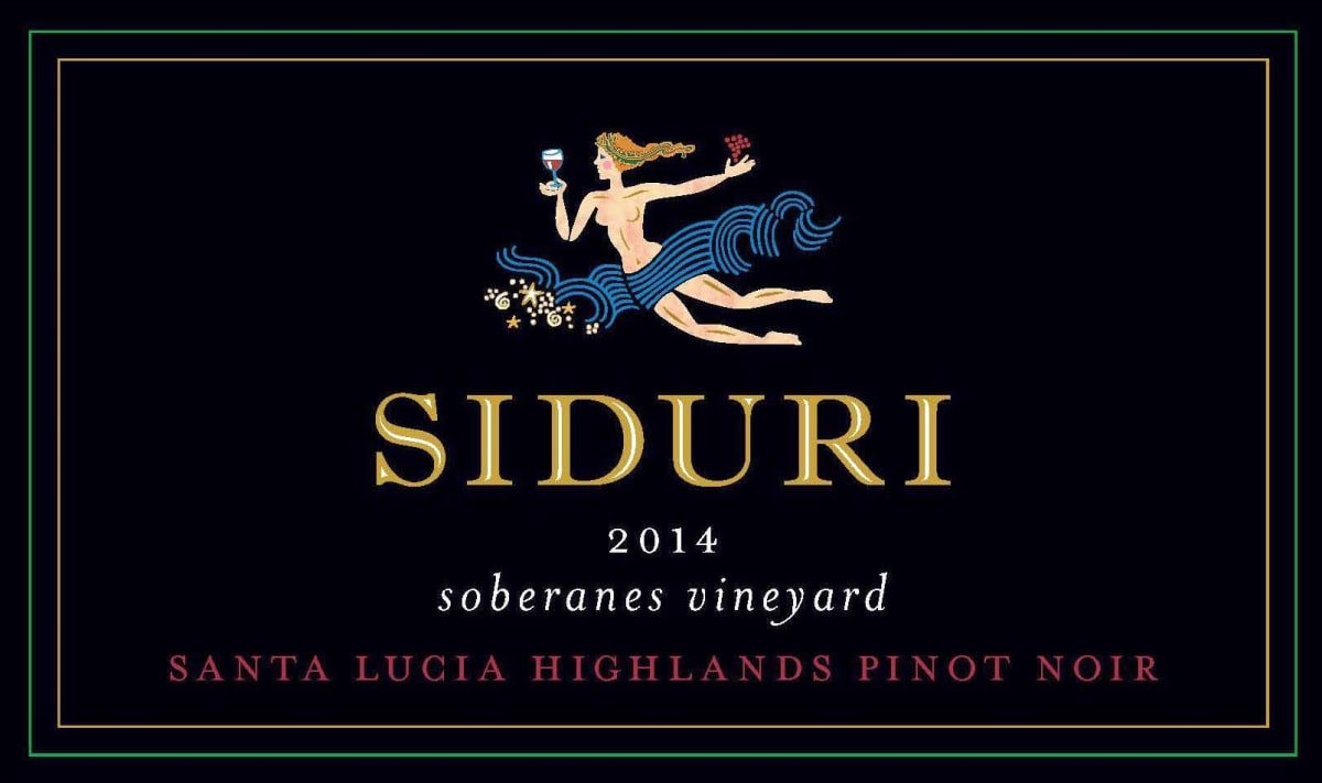 Siduri Soberanes Vineyard Pinot Noir 2014 Front Label