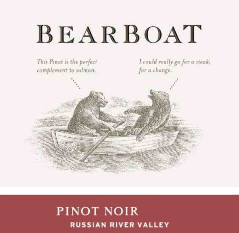 BearBoat Pinot Noir 2008 Front Label