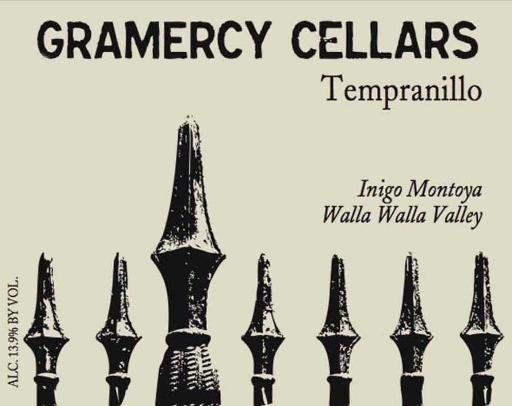 Gramercy Cellars Inigo Montoya Tempranillo 2007 Front Label