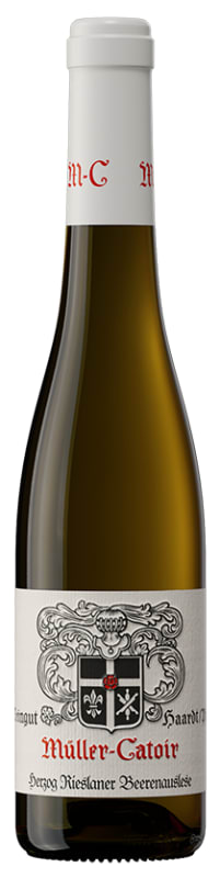 Muller-Catoir Herzog Rieslaner Riesling Beerenauslese (375ML half-bottle) 2019 Front Bottle Shot