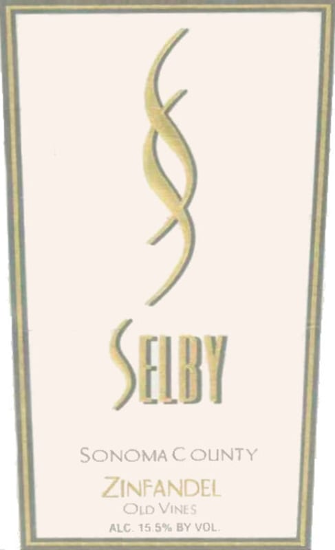 Selby Old Vine Zinfandel 2002 Front Label