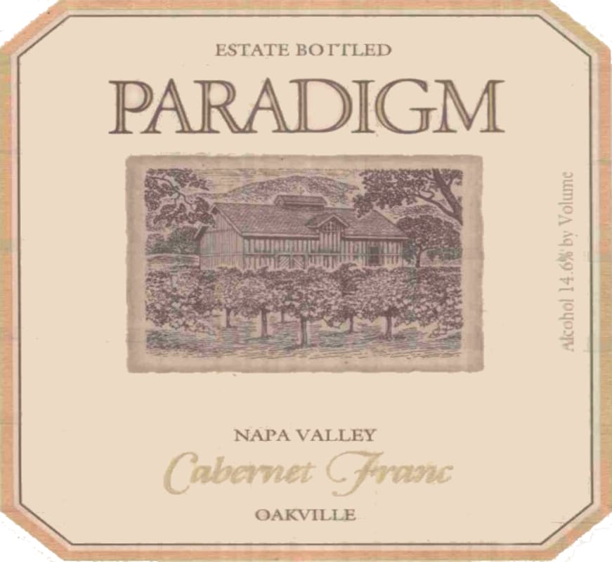 Paradigm Cabernet Franc 2003 Front Label