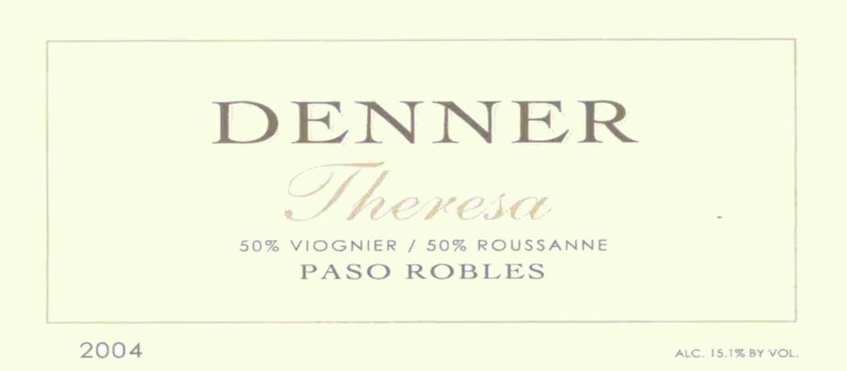 Denner Theresa White Blend 2004 Front Label