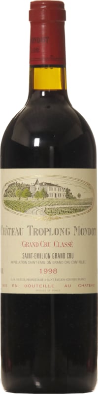 Chateau Troplong Mondot 1998 Front Bottle Shot