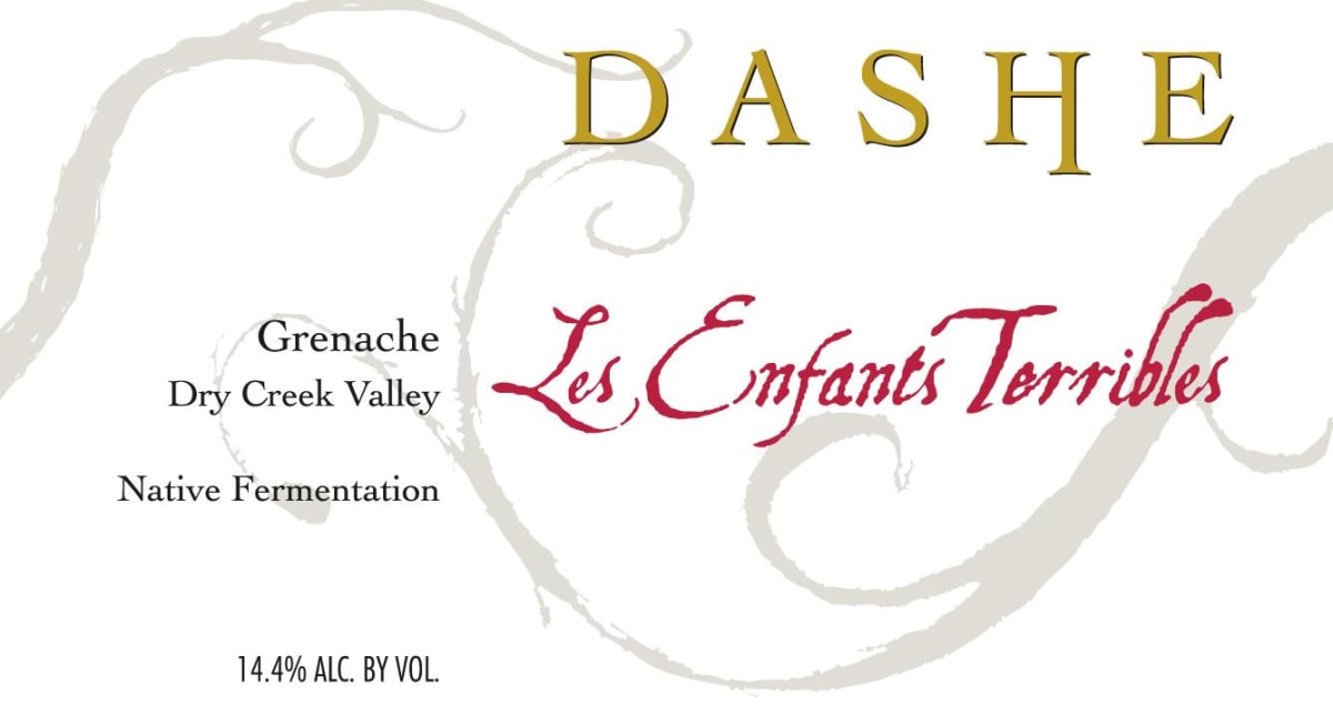 Dashe Les Enfants Terribles Grenache 2010 Front Label