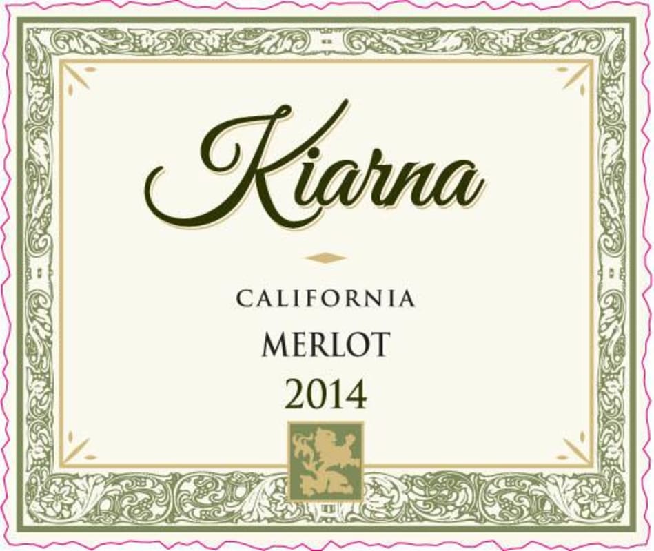 Kiarna Merlot 2014 Front Label