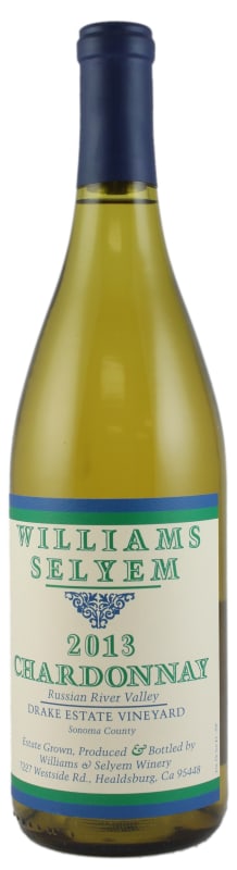 Williams Selyem Drake Estate Vineyard Chardonnay 2013 Front Bottle Shot