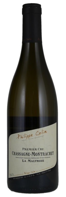 Philippe Colin Chassagne-Montrachet La Maltroie Premier Cru 2018 Front Bottle Shot