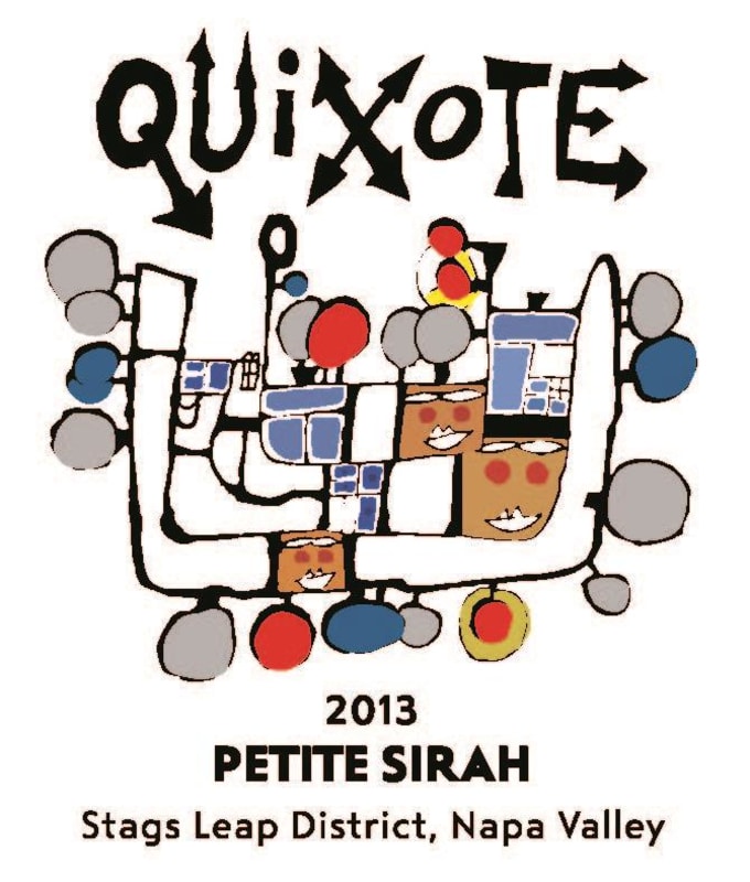 Quixote Stags Leap District Petite Sirah 2013 Front Label