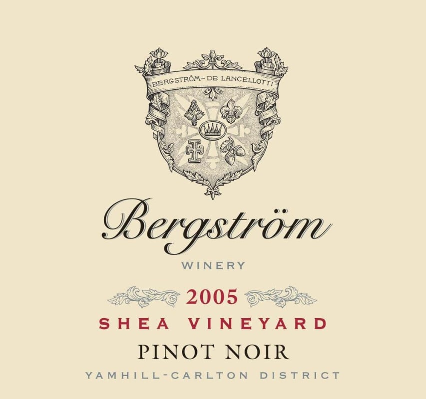 Bergstrom Shea Vineyard Pinot Noir 2005 Front Label