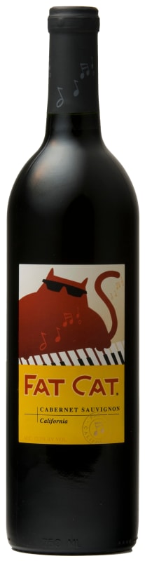 Fat Cat Cellars Cabernet Sauvignon 2019 Front Bottle Shot