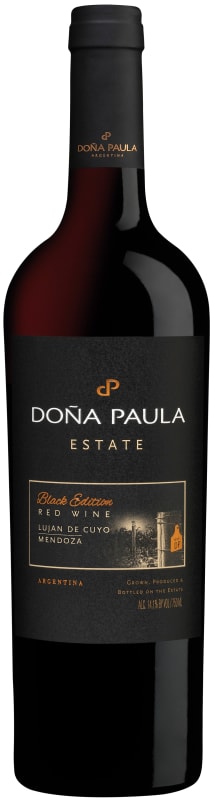 Dona Paula Black Edition Red Blend 2017 Front Bottle Shot