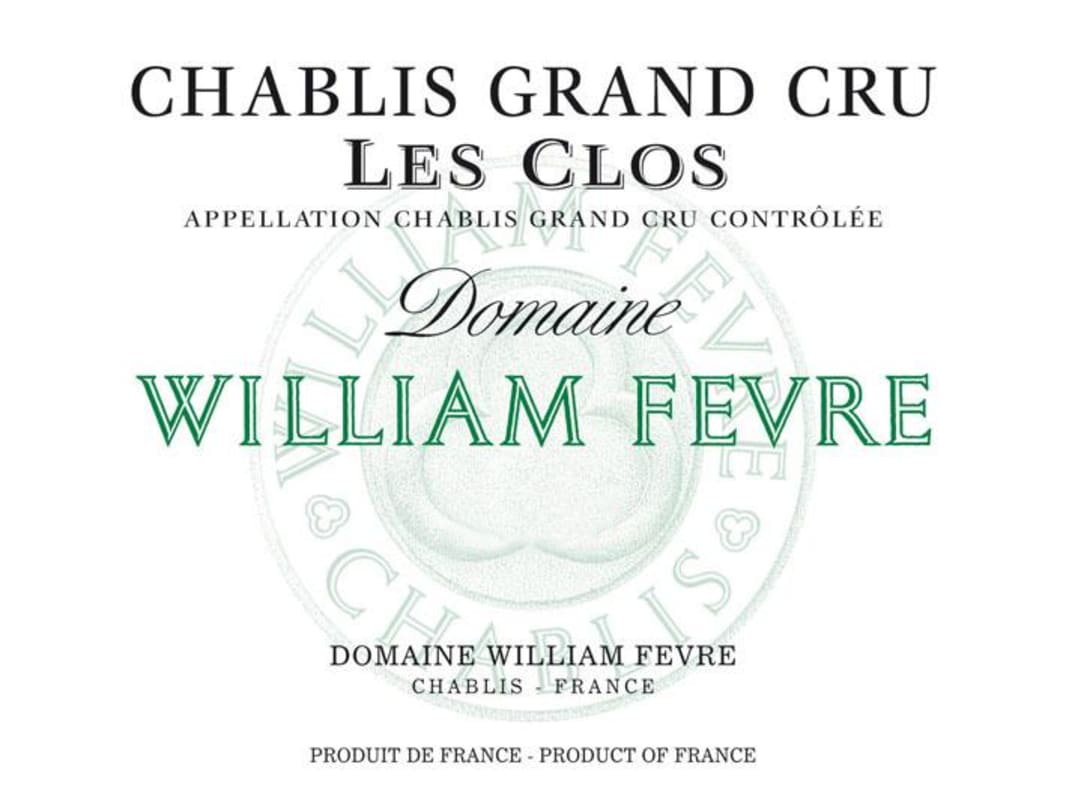 William Fevre Chablis Les Clos Grand Cru (1.5 Liter Magnum) 2021 Front Label