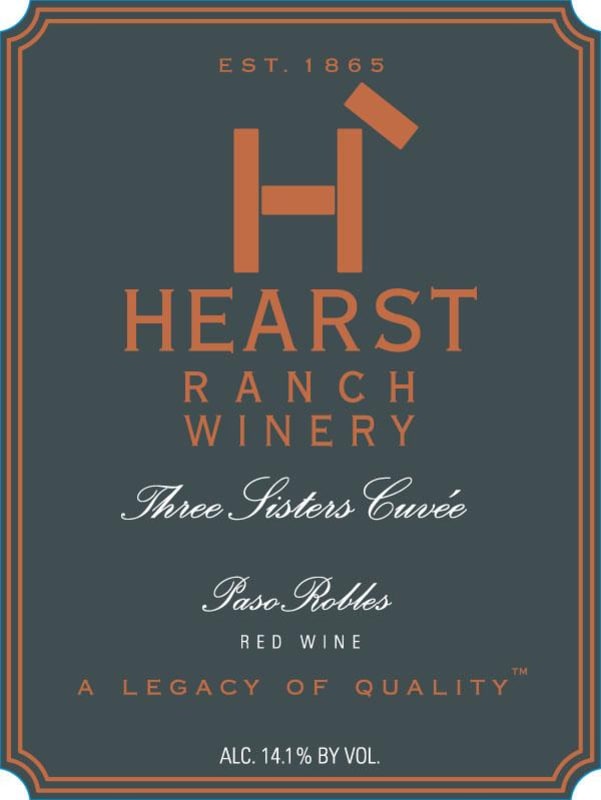 Hearst Ranch Three Sister Cuvee Red 2010 Front Label