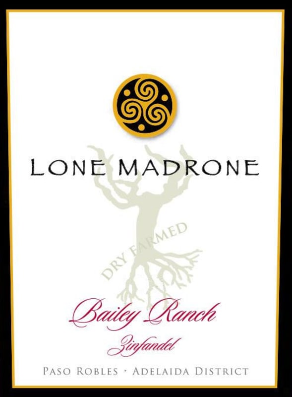 Lone Madrone Bailey Ranch Zinfandel 2014 Front Label