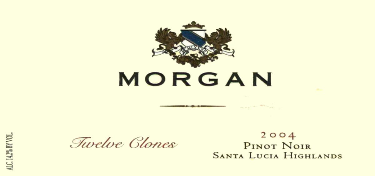 Morgan Twelve Clones Pinot Noir 2004 Front Label