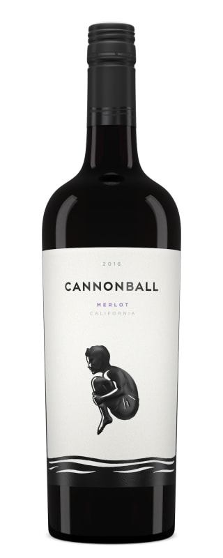 Cannonball Merlot 2018 Front Bottle Shot