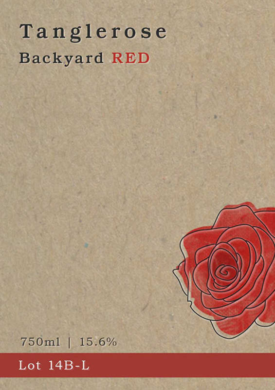 Traveling Vineyard Tanglerose Backyard Red 2014 Front Label
