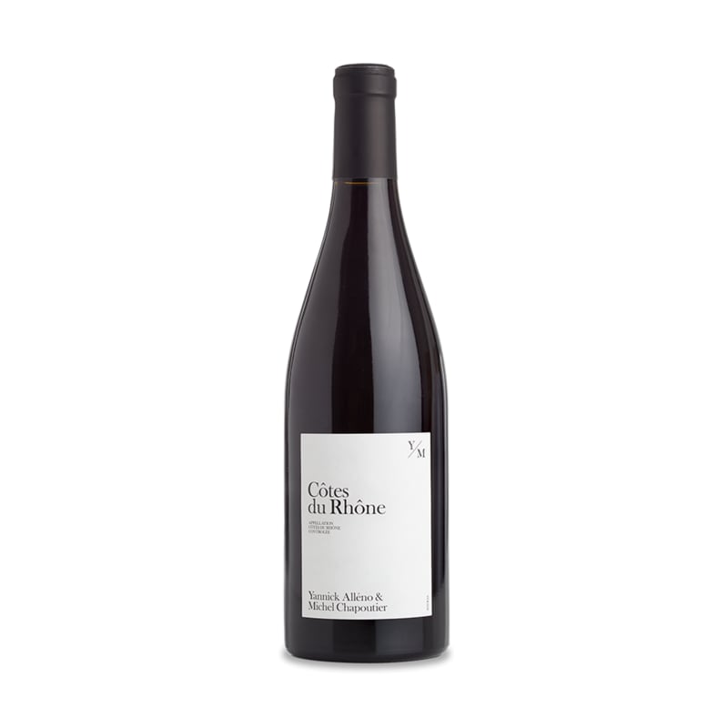 Yannick Alleno & Michel Chapoutier Cotes du Rhone 2018 Front Bottle Shot