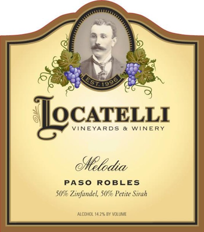 Locatelli Vineyards & Winery Melodia 2013 Front Label