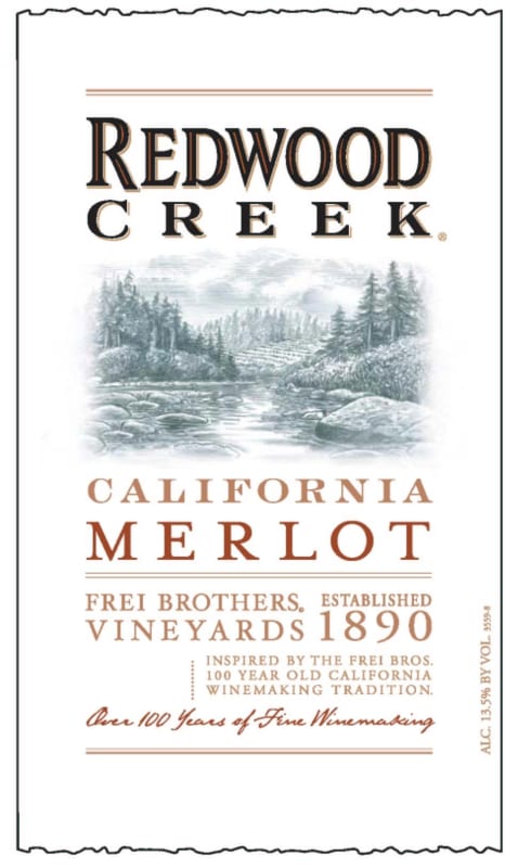 Redwood Creek Merlot 2006 Front Label