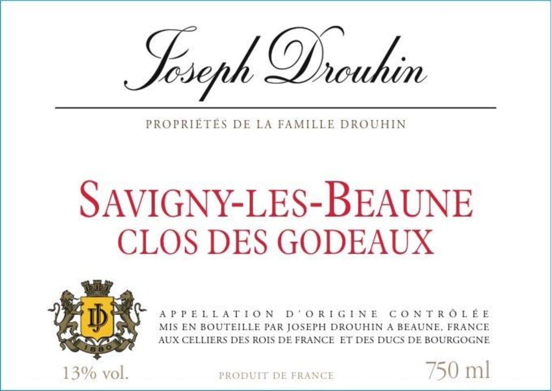 Joseph Drouhin Savigny-les-Beaune Clos des Godeaux 2013 Front Label