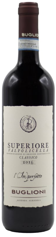 Buglioni I'mperfetto Valpolicella Classico Superiore 2016 Front Bottle Shot