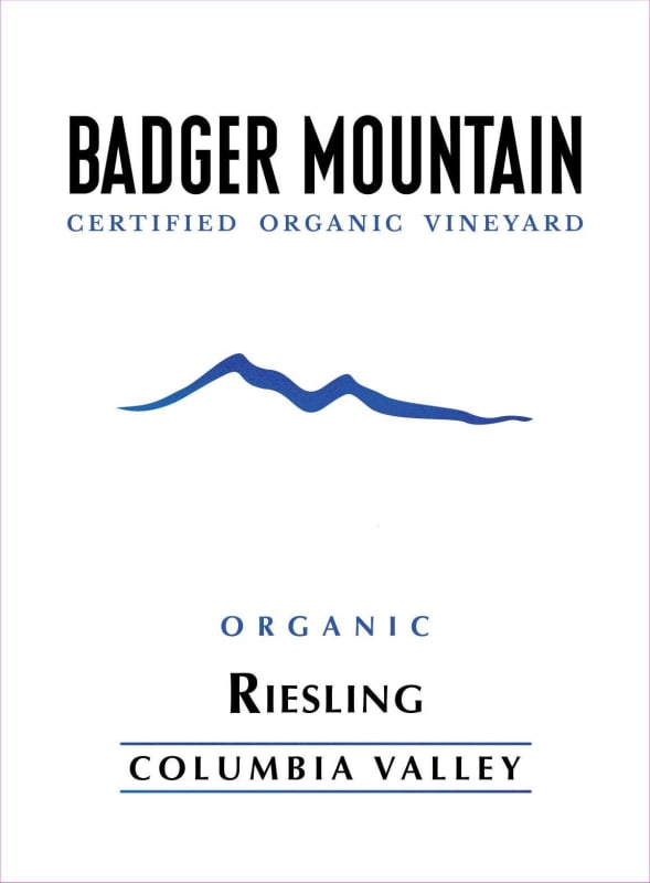 Badger Mountain N.S.A. Organic Riesling 2019 Front Label