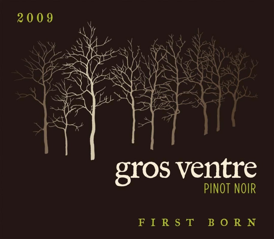 Gros Ventre Cellars First Born Pinot Noir 2009 Front Label