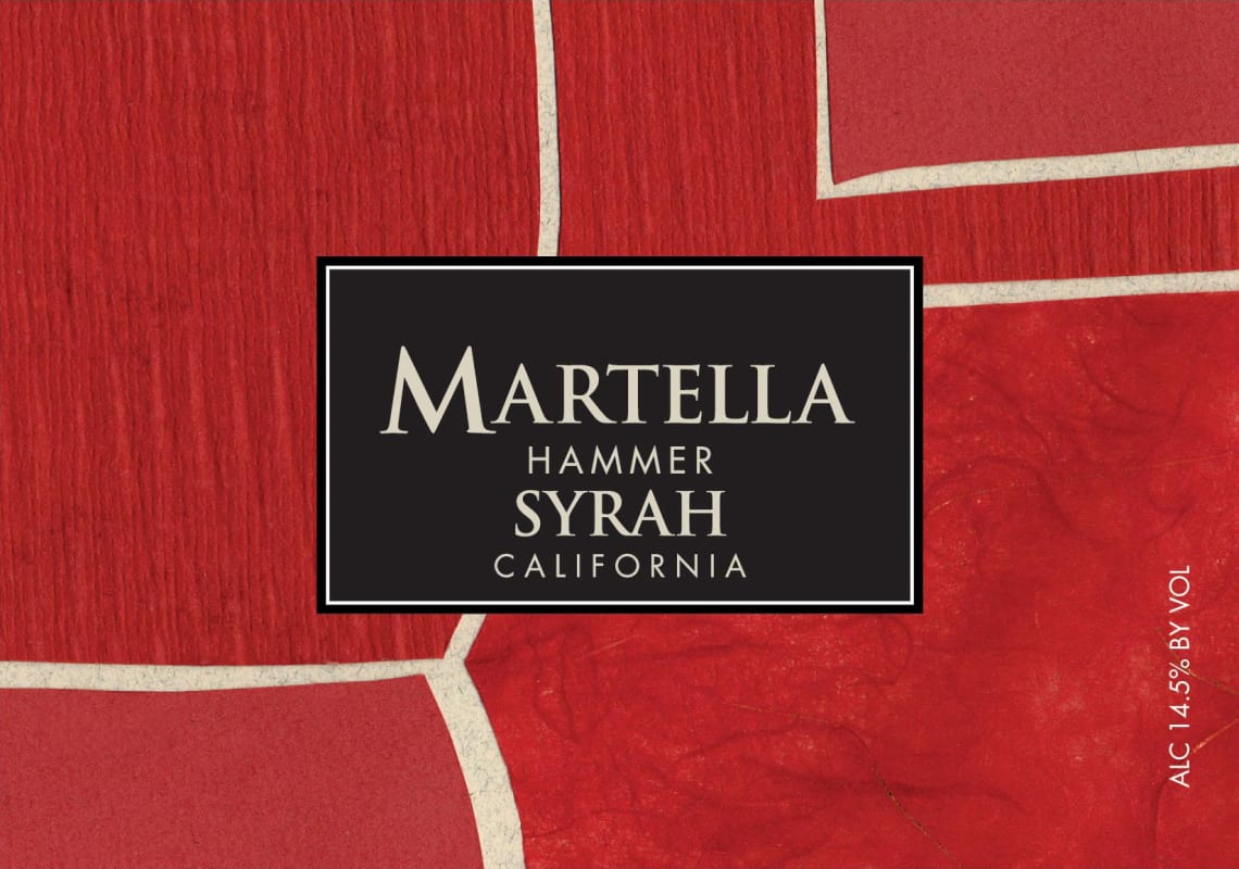 Michael Martella Hammer Syrah 2007 Front Label