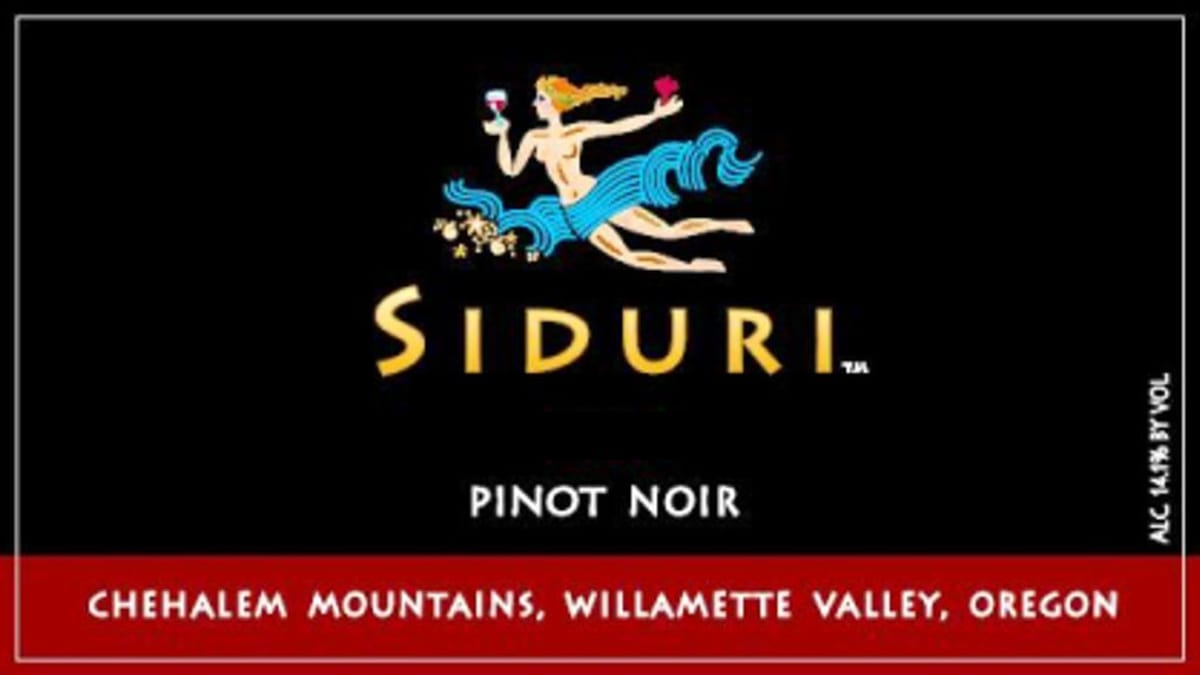 Siduri Chehalem Mountains Pinot Noir 2011 Front Label