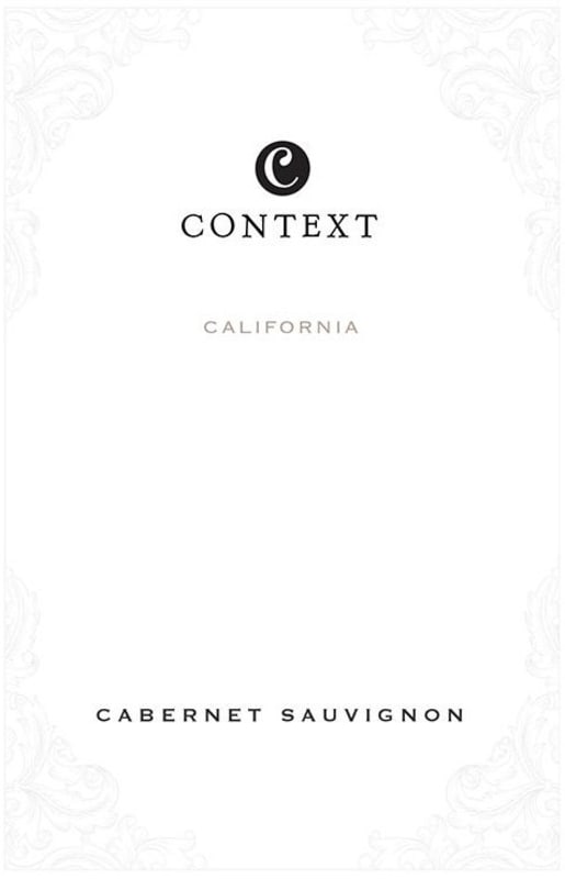 Context Cabernet Sauvignon 2015 Front Label